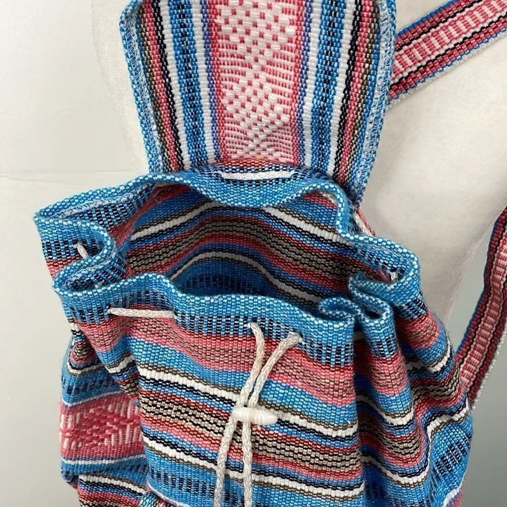 Pinzon Canvas Boho Aztec Backpack - Picture 4 of 10